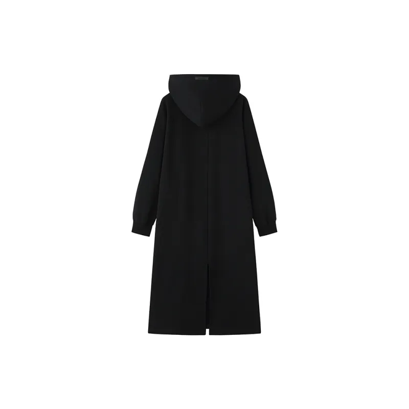 ZHOUMIAO Long Sleeved Dresses Women's Black-1