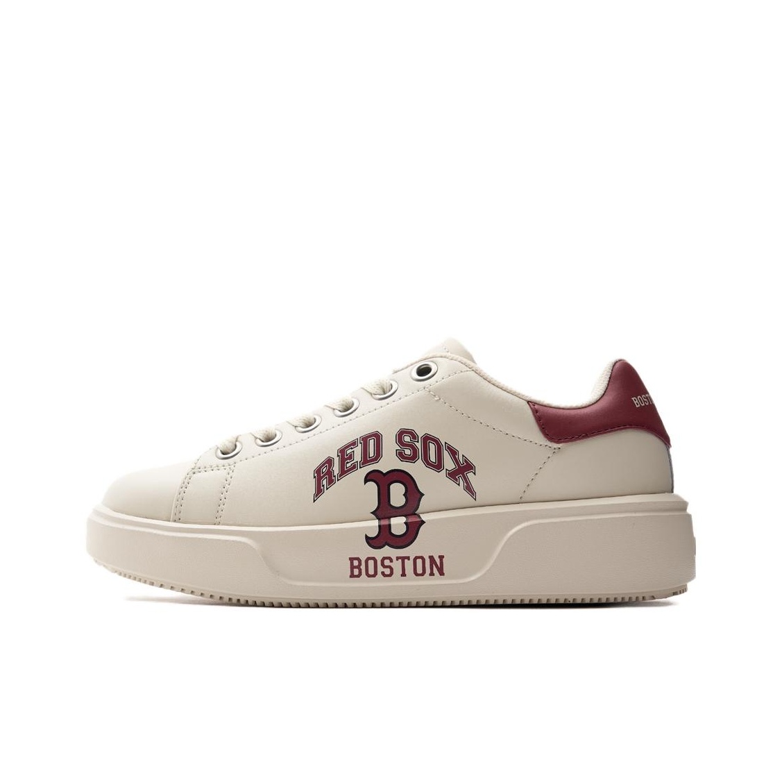 MLB Chunky Classic Skateboard Shoes Unisex Low-Top Red - POIZON