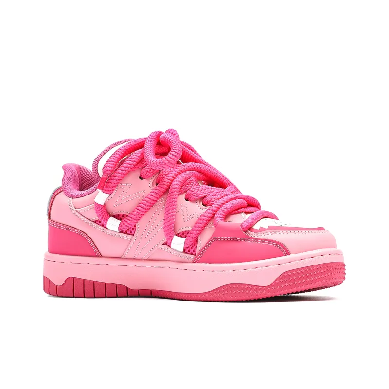 MR.PESIN Low Top Skateboard Shoes Unisex Pink-1