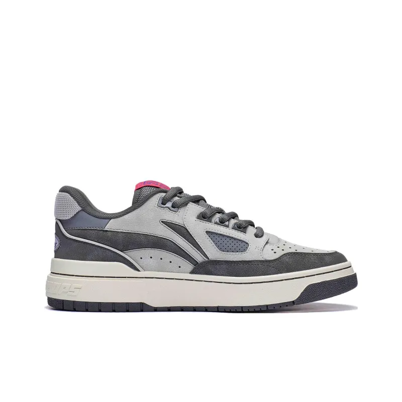 LiNing Rookie 2 Cushioned Slip Resistant Low Top Basketball Shoes Men's Gray-1