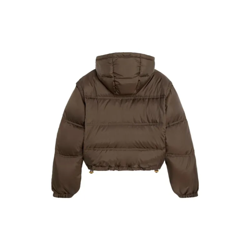 CELINE Triomphe Cropped Down Jacket In Lightweight Nylon-1
