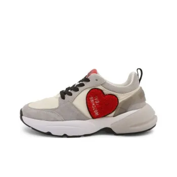 LOVE MOSCHINO Height Increasing Low Top Casual Shoes Women's Gray White