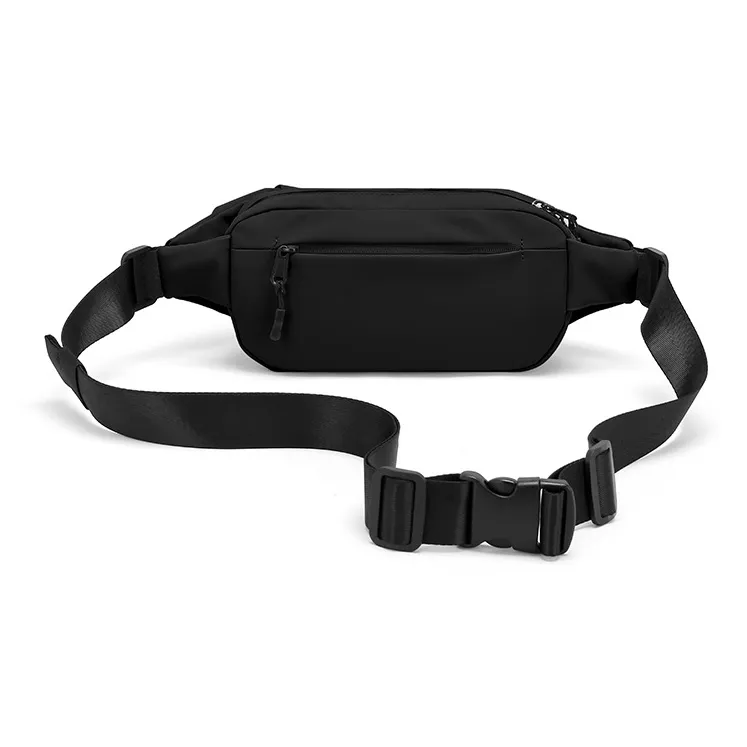 MashaLanti PVC Fanny Pack Crossbody Bags Regular Men's Black/Khaki-3