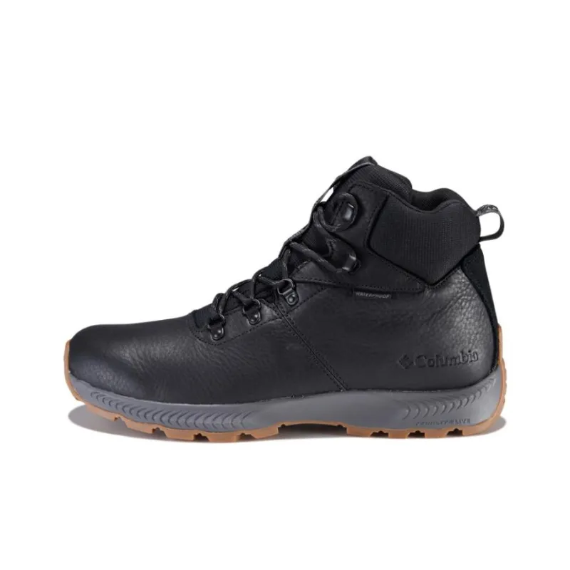 Columbia Water Resistant Mid Top Outdoor Shoes Men's Black-0