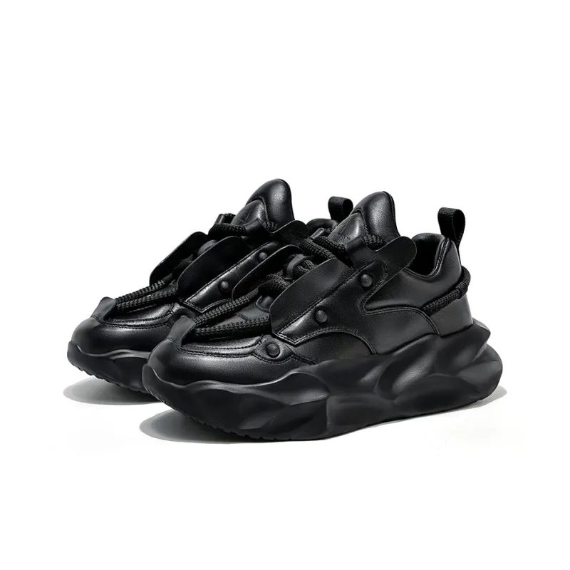 MOERBAI Cushioning Anti Slip And Wear Resistant Coverage Lightweight Height Increasing Warm Low Top Casual Shoes Men's-12