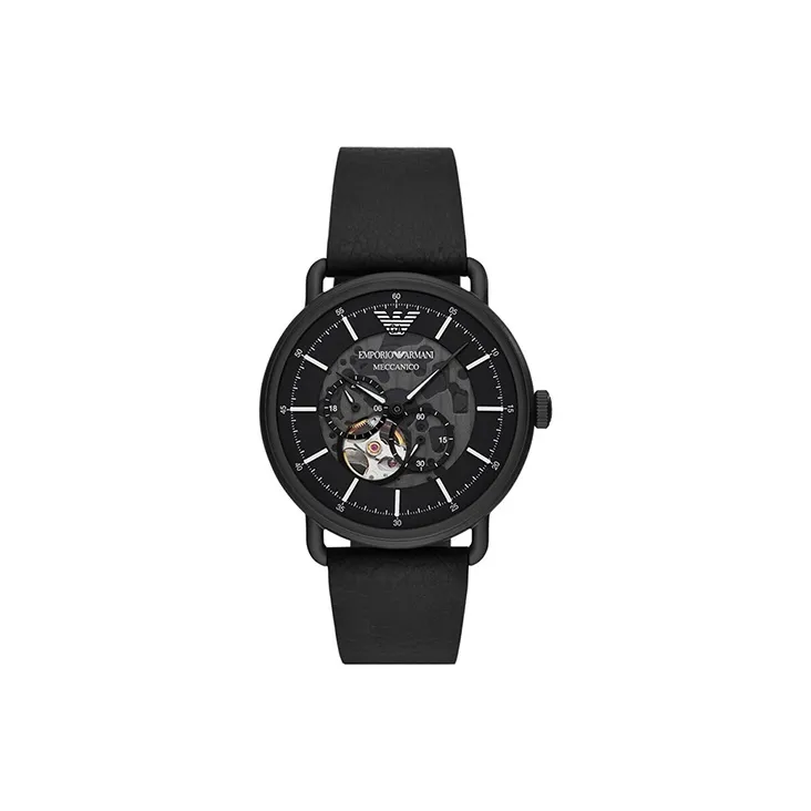 EMPORIO ARMANI AVIATOR Wrist Watch Mechanical Movement Black Dial Men's Watches-0