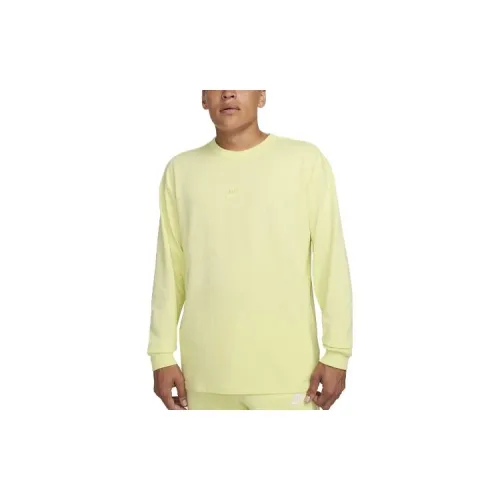 Nike T-Shirts Men Neon Yellow