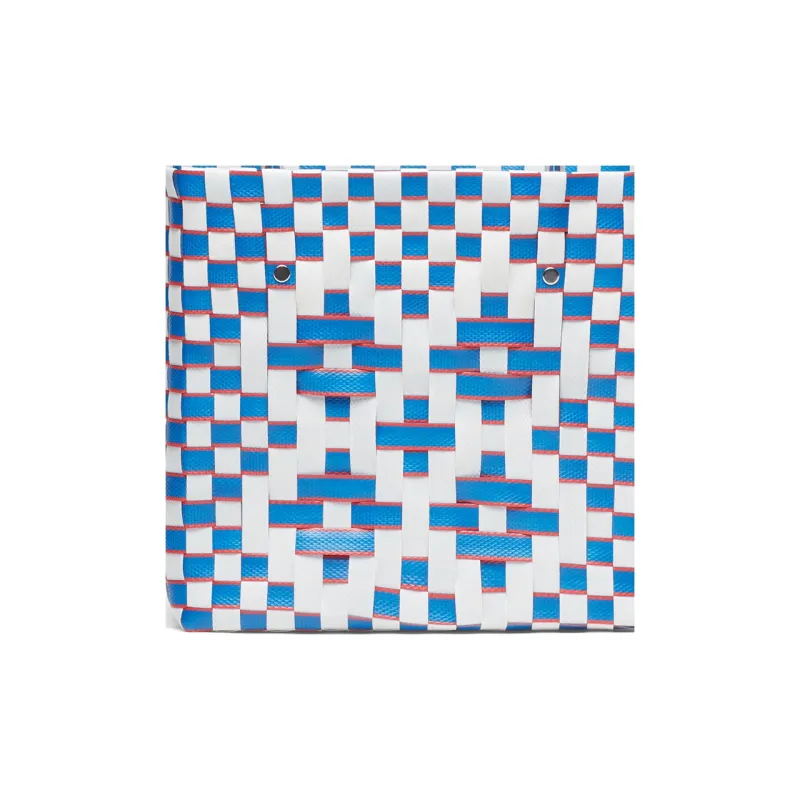 MARNI Basket Series Polypropylene Tote Bag Shopping Bag Handbag Women's White/Light Blue-3