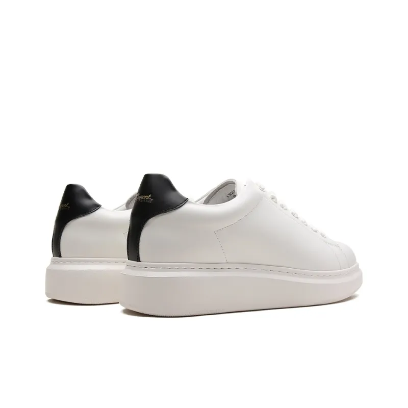S. T.DUPONT Low Top Skateboard Shoes Men's White Black-3