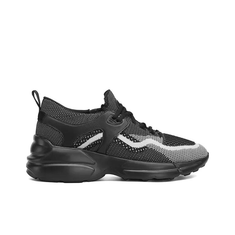 He Jinchang Low Top Casual Shoes Men's Black Gray-2