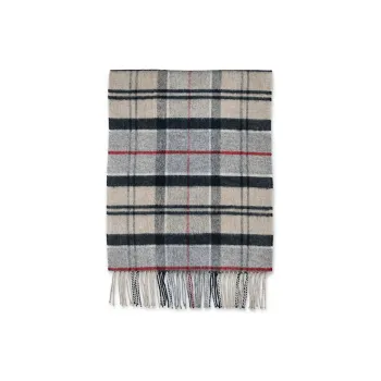 BARBOUR Checked Fringed Scarf