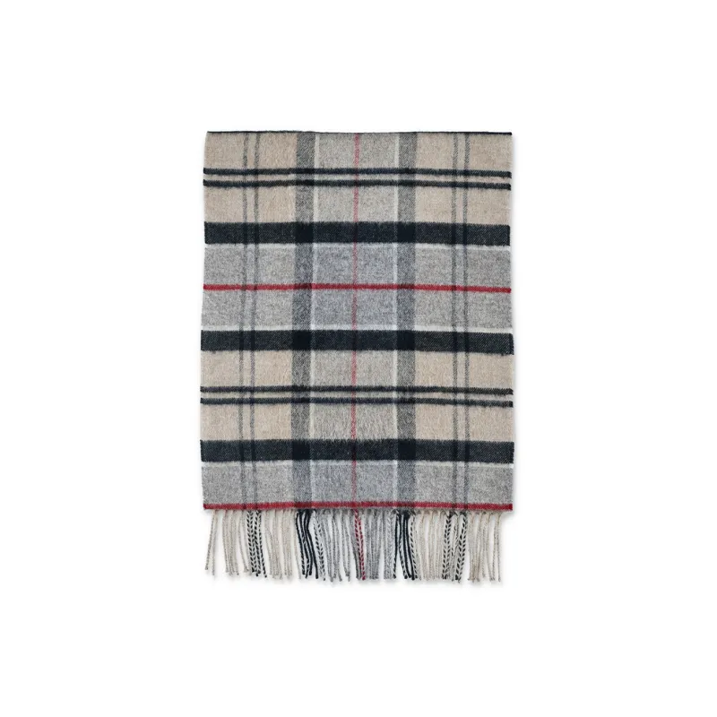 BARBOUR Checked Fringed Scarf-0