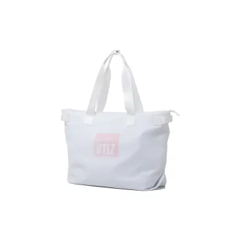 LOVERPUSS Nylon Shoulder Bag Handbag Tote Large Size Unisex White Cool Black