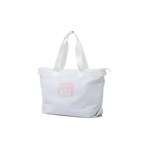 LOVERPUSS Nylon Shoulder Bag Handbag Tote Large Size Unisex White Cool Black