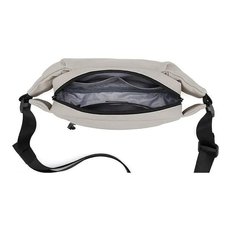 MashaLanti PVC Fanny Pack Crossbody Bags Regular Men's Black/Khaki-10