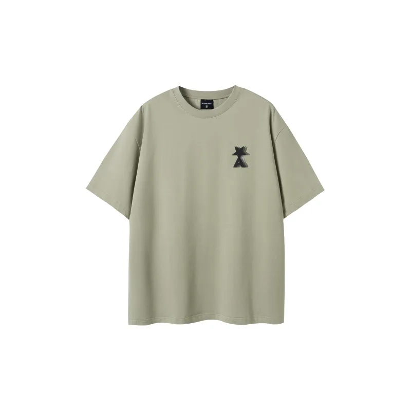 ALL NIGHT DAYS Star Letter Print Unisex T-shirt-13