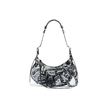 Balenciaga Le Cagole Fine Grained Sheepskin Portable Crossbody Bag, Shoulder Bag Small Size Women's