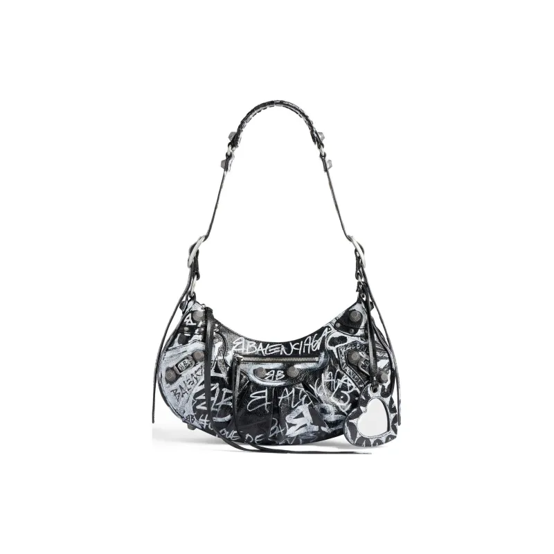 Balenciaga Le Cagole Fine Grained Sheepskin Portable Crossbody Bag, Shoulder Bag Small Size Women's-0