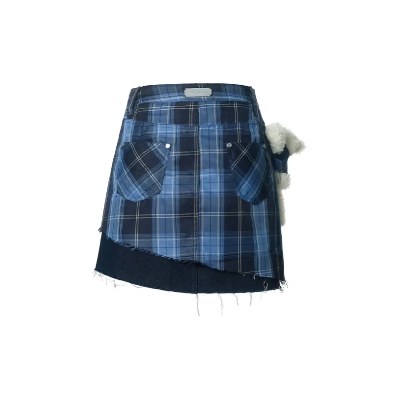 13 DEMARZO Denim Short Skirts Women's-1