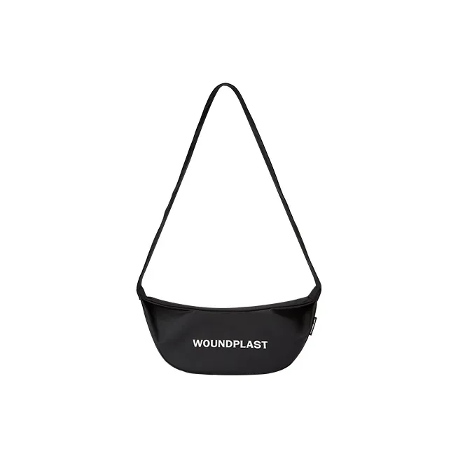WPT PU Nylon Fabric Dumpling Bag One Shoulder Crossbody Fanny Pack Medium Size Unisex Black/White/Khaki/Green/Blue-8