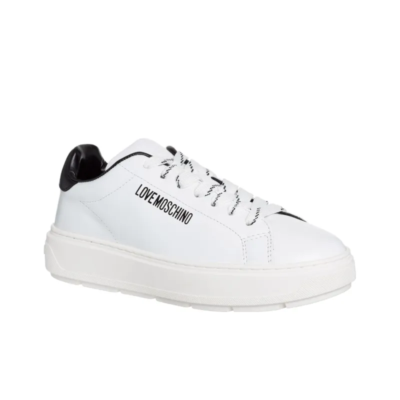 LOVE MOSCHINO Low Top Skateboard Shoes Women's White-1