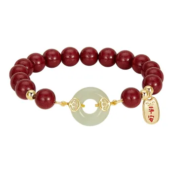 MCK Cinnabar Jade Bracelets Women's