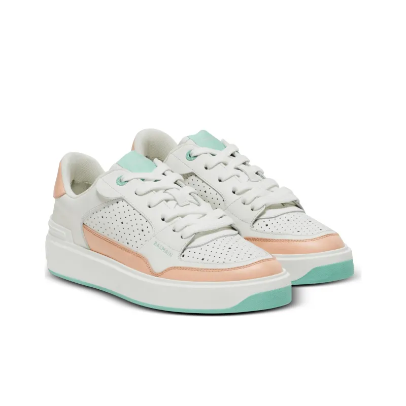 BALMAIN B-Court Flip Leather Sneakers-2