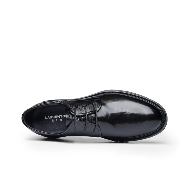LAORENTOU Dress Shoes Men Low Top Brown/Black-2