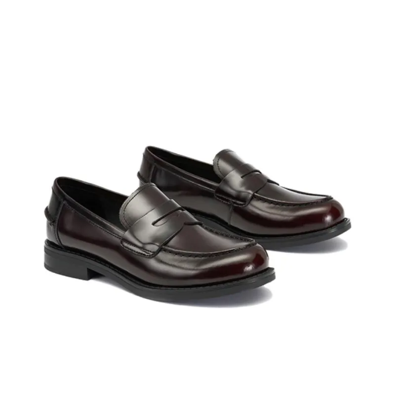 SENSE 1991 Loafers Women's Black, Burgundy-8