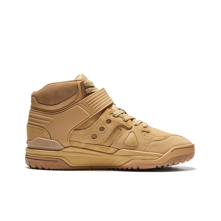 Saucony Skateboard Shoes Unisex High Top Khaki-1