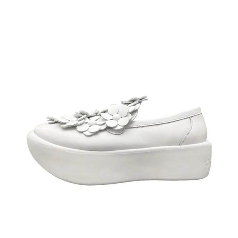 Tokyo Bopper Loafers 5cm Women's White-0