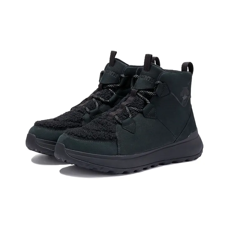 DESCENTE Ski Style Cushioned Wear Resistant Warm High Top Casual Shoes Women's Black-2