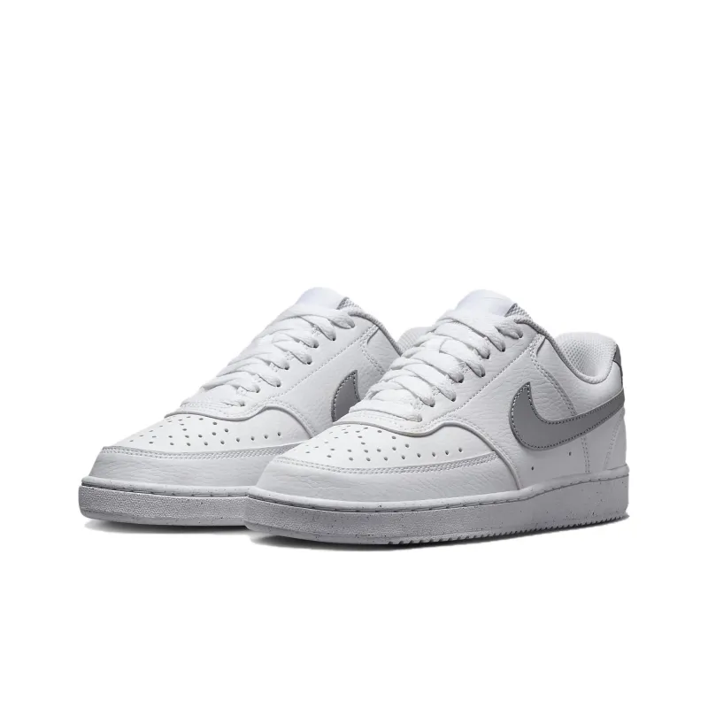 Nike Court Vision Low Next Nature White Metallic Silver Women's-2