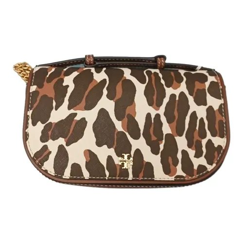 TORY BURCH Emerson Cow Leather Chain Bag, Small Square Bag, Shoulder Bag, Crossbody Bag Women's Multicolor