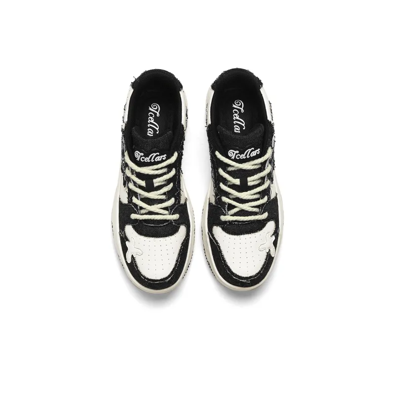 TCELLARS Auspicious Clouds Low Top Skateboard Shoes Unisex Panda Black Box Limited Edition-5