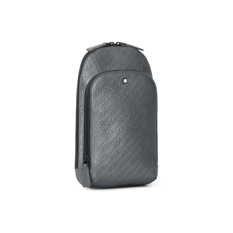 MONTBLANC M_Gram 4810 Full Grain Cow Leather Shoulder Bag Crossbody Bag Men's Elegant Gray-1