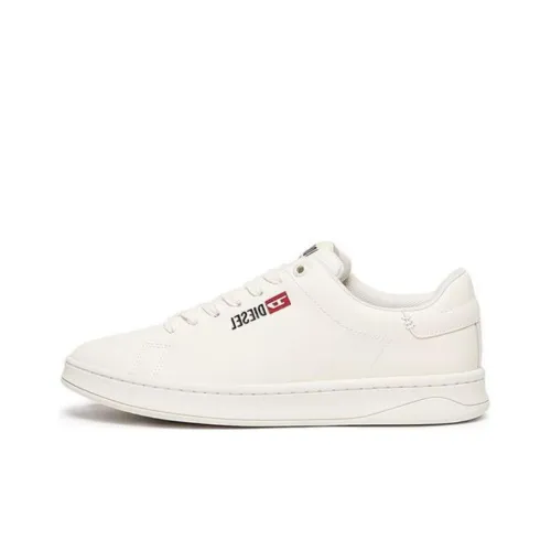 DIESEL Low Top Skateboard Shoes Men's White