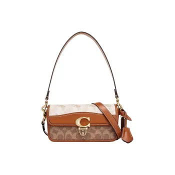 COACH Studio Cow Leather Baguette Bag Shoulder Bag Crossbody Bag Regular Women's Brown
