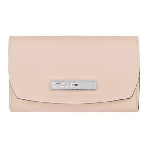 LONGCHAMP Cow Leather Wallet Women's Pink