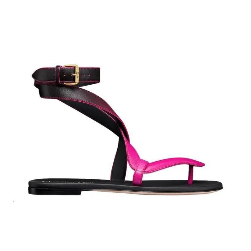 DIOR Stylish Sandals Women's Black Pink-1