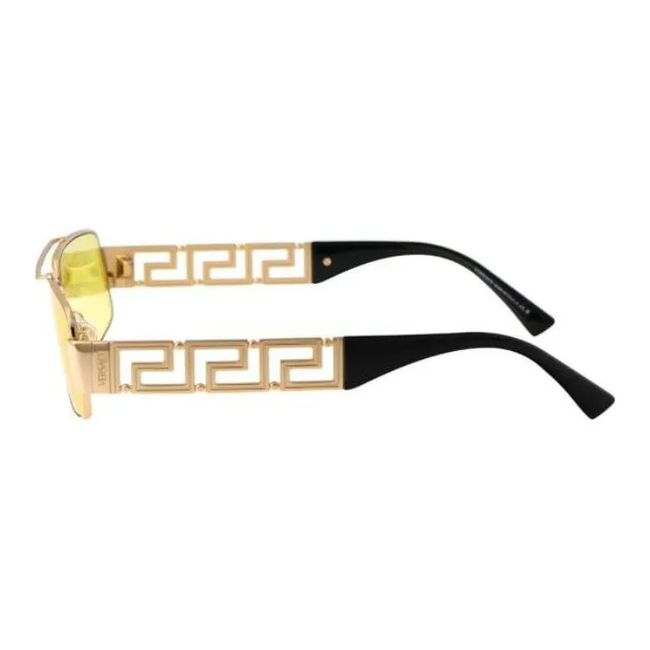 VERSACE Metal Aviator Sunglasses Men's Gold-2