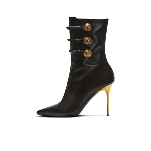 BALMAIN Alma Button-detailed Ankle Boots