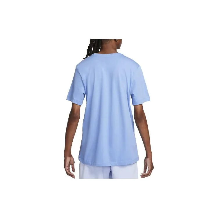 Nike T Shirts Men Lake Blue-1