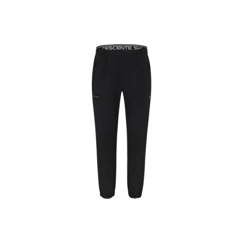 DESCENTE Ski Style Knitted Sweatpants Men BK-BLACK