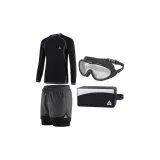 Gray Swim Trunks+Black Swimsuit+Swim Goggles+Swim Bag