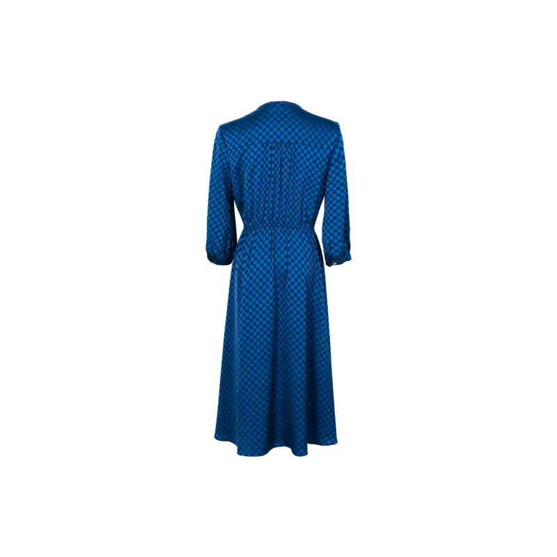 MISSSHINE Long Sleeved Dresses Women's Peacock Blue-1