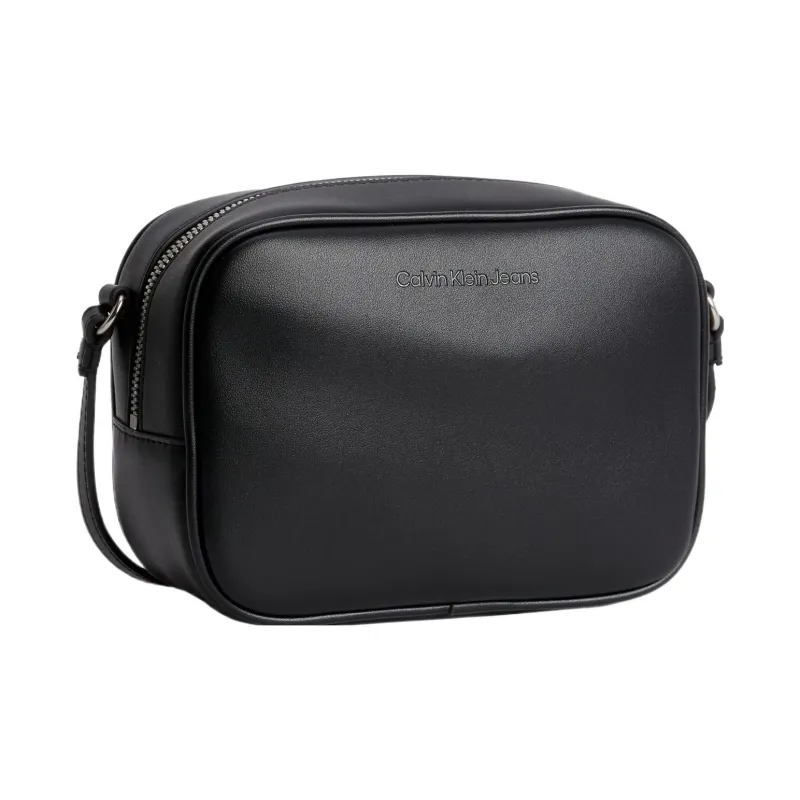 CALVIN KLEIN Polyurethane Shoulder Bag Crossbody Bag Small Size Women's Trendy Black-1
