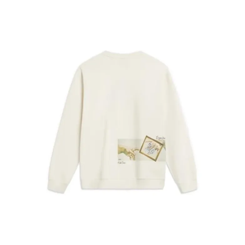 LINING Sweatshirts Men Ecru-1