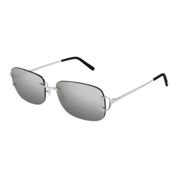 Cartier Rimless Rectangular Sunglasses