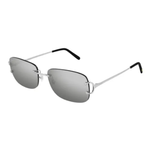 Cartier Rimless Rectangular Sunglasses